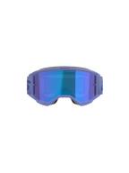 Óculos Alpinestars Vision 5 Wordmark, óculos de motocross, roxos com lente espelhada azul, vista frontal com um amplo campo de visão, tira ajustável e branding em destaque