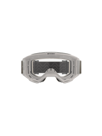 Óculos Alpinestars Vision 5 Hollow, óculos de motocross, Wind Clear, armação branca translúcida com lente transparente anti-embaciamento, fita larga ajustável cinzenta com tração em silicone, equipamento profissional de condução todo-o-terreno