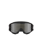 Alpinestars Vision 3 Wordmark Goggles, Motocross Goggles, Black Mirror Silver, featuring a sleek black frame and silver mirrored lens, black woven strap with white branding, designed for off-road racing and eye protection