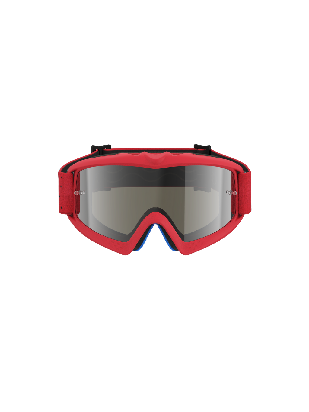 Alpinestars Vision Vesta Jovem, óculos de motocross para jovens, vermelho fluo e prateado espelhado, lente anti-embaciamento com pinos para tear-off