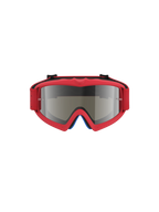 Alpinestars Vision Vesta Jovem, óculos de motocross para jovens, vermelho fluo e prateado espelhado, lente anti-embaciamento com pinos para tear-off