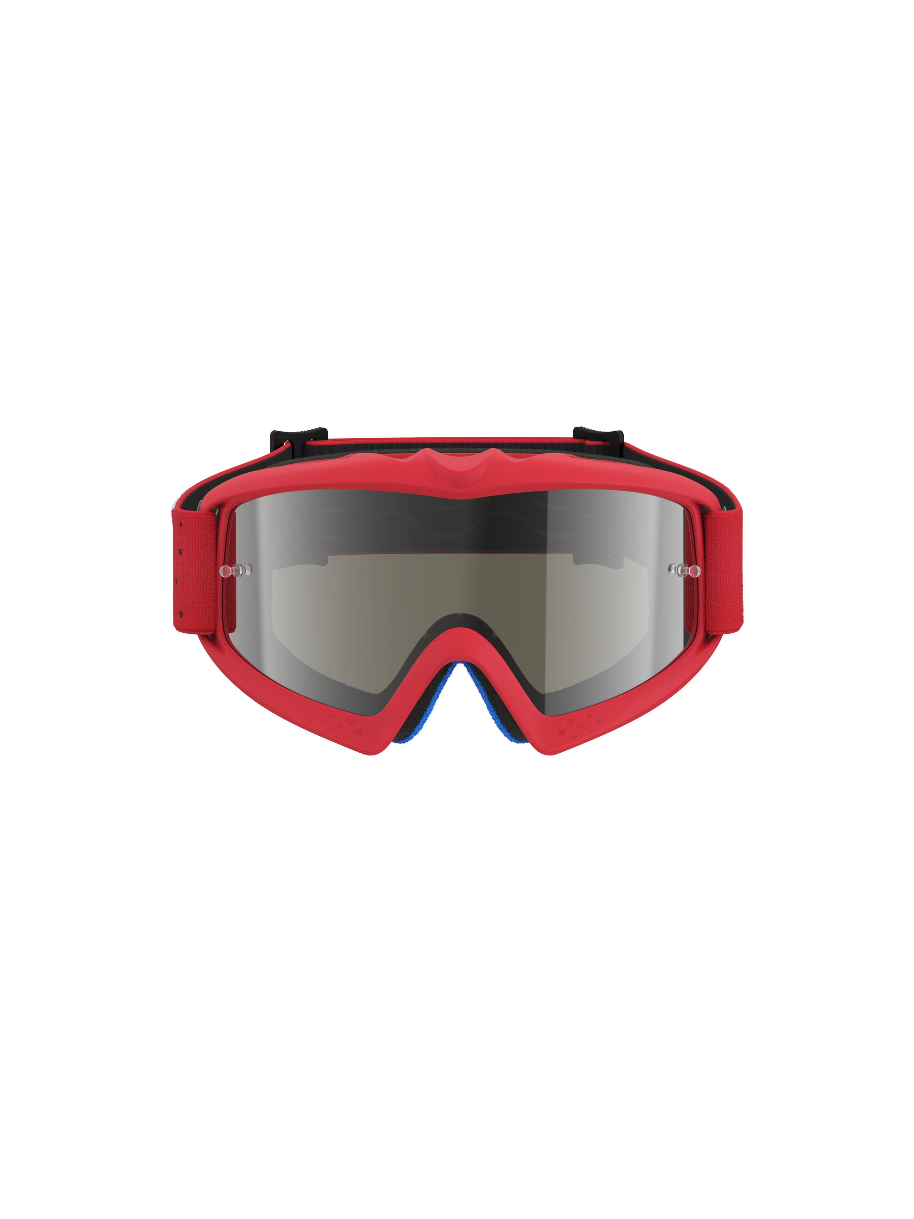 Alpinestars Vision Vesta Jovem, óculos de motocross para jovens, vermelho fluo e prateado espelhado, lente anti-embaciamento com pinos para tear-off