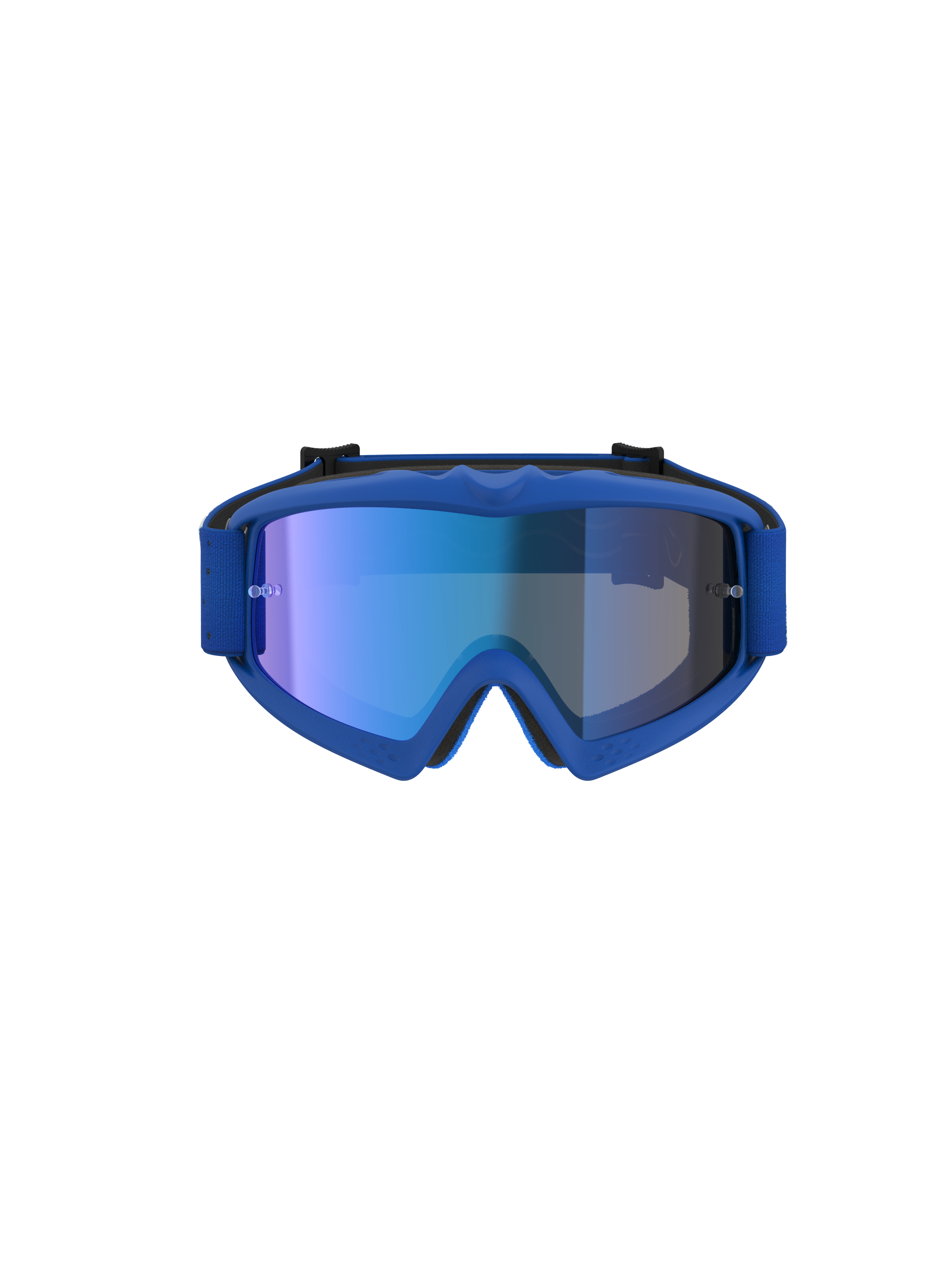 Alpinestars Óculos Vision Vesta Jovem, óculos de motocross azuis para jovens com lentes espelhadas e anti-embaciamento.