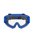 Alpinestars Vision Youth Blaze Goggles, óculos de motocross para jovens, armação azul com lente clara, com armação azul flexível A-FLEX, lente de policarbonato anti-embaciamento com postes para tear-off e correia tecida azul a condizer, concebidos para jovens pilotos e corridas off-road
