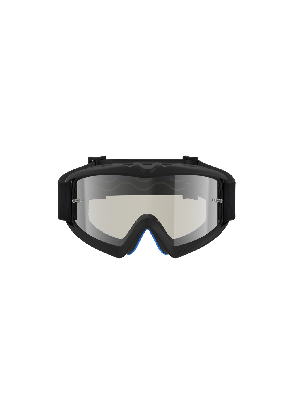 Alpinestars óculos Vision Atrox Jovem, óculos de motocross para juventude, pretos com lentes prateadas espelhadas
