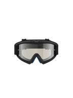 Alpinestars óculos Vision Atrox Jovem, óculos de motocross para juventude, pretos com lentes prateadas espelhadas