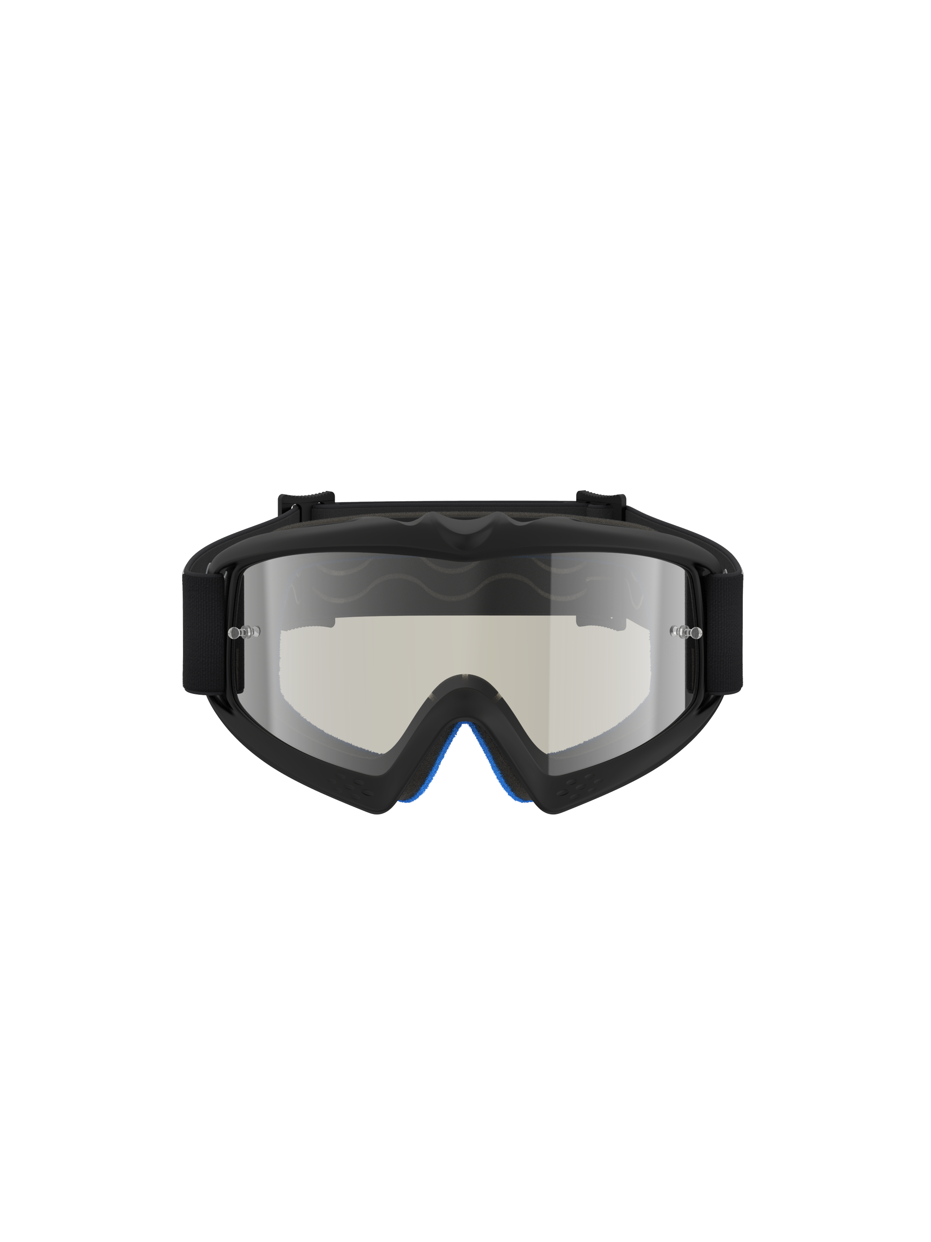 Alpinestars óculos Vision Atrox Jovem, óculos de motocross para juventude, pretos com lentes prateadas espelhadas