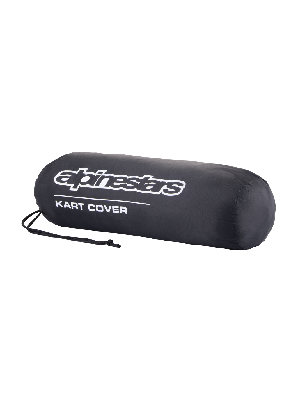 Alpinestars Capa para kart, capa preta com logótipo branco, ajuste estruturado, bordo elástico e cordão de ajuste para proteção contra pó e chuva no paddock
