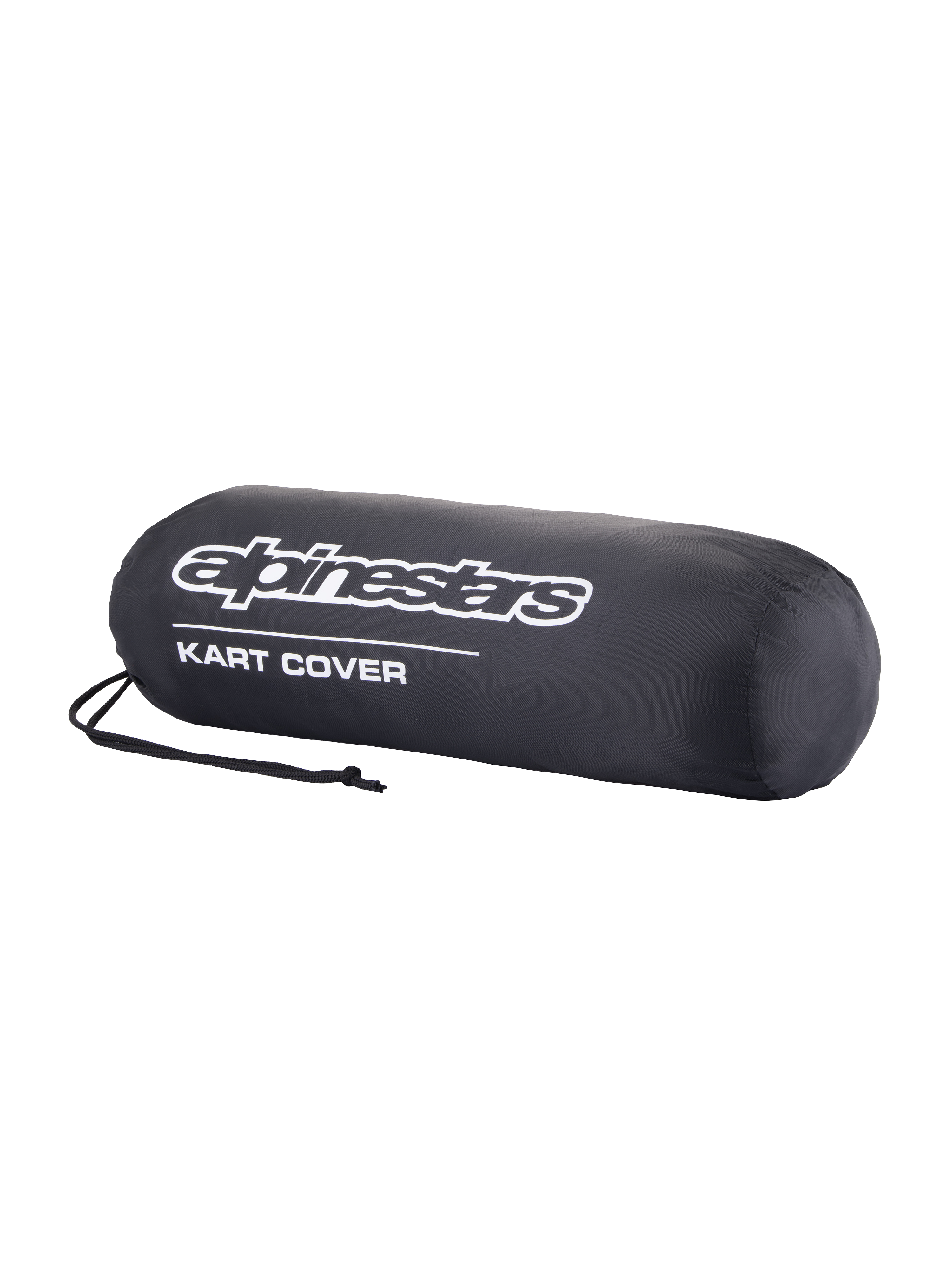 Alpinestars Capa para kart, capa preta com logótipo branco, ajuste estruturado, bordo elástico e cordão de ajuste para proteção contra pó e chuva no paddock