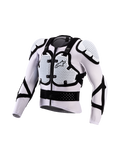 Alpinestars Bionic Action V3 Protection Jacket, white and black motocross armor with breathable mesh and A-Morph tech.