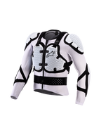 Alpinestars Casaco De Proteção Bionic Action V3, armadura de motocross e off-road, branco e preto, com tecnologia A-Morph e malha respirável para ventilação superior, protetores de peito e ombros.