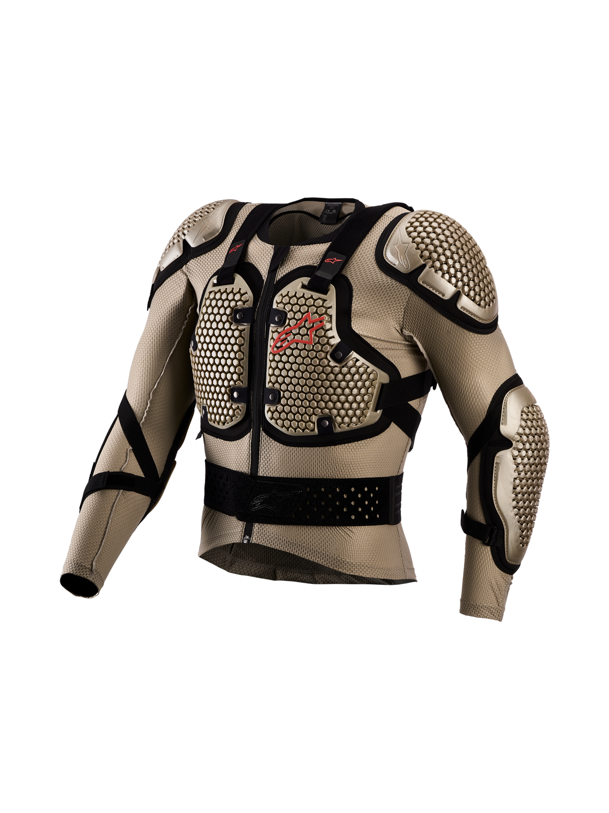 Alpinestars Casaco de Proteção Bionic Action V3, armadura de motocross e off-road, alumínio e preto, tecnologia A-Morph com malha elástica respirável e protetores certificados CE