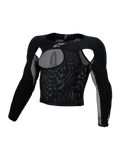 Alpinestars top de proteção Bionic Race, preto, malha elástica com protetores A-Morph certificados CE para motocross