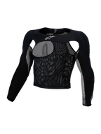 Alpinestars top de proteção Bionic Race, preto, malha elástica com protetores A-Morph certificados CE para motocross