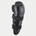 Alpinestars Youth Bionic Action Knee Protector, Black, single guard with dual elasticated straps, ergonomic asymmetric plastic shell with embossed logo, protective motocross and off-road gear for youth riders