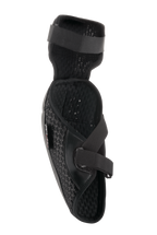 Protetor de Cotovelo Alpinestars Bionic Plus, preto, vista interior com acolchoamento em malha 3D e sistema de fecho de dupla alça, design ergonómico leve para proteção em todo-o-terreno