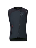 Alpinestars Women Stella Tech-Air 3 V2 System, Black Motorcycle Airbag Vest, front view, featuring a diagonal zipper, Tech-Air 3 branding, and an LED status indicator on the chest