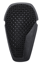 Joelheiras Alpinestars Nucleon Flex Plus, pretas, inserção de proteção para motociclismo com estrutura ventilada em favo de mel de célula aberta, forma ergonómica com logótipo de estrela em relevo, design flexível e de baixo perfil para proteção contra impactos