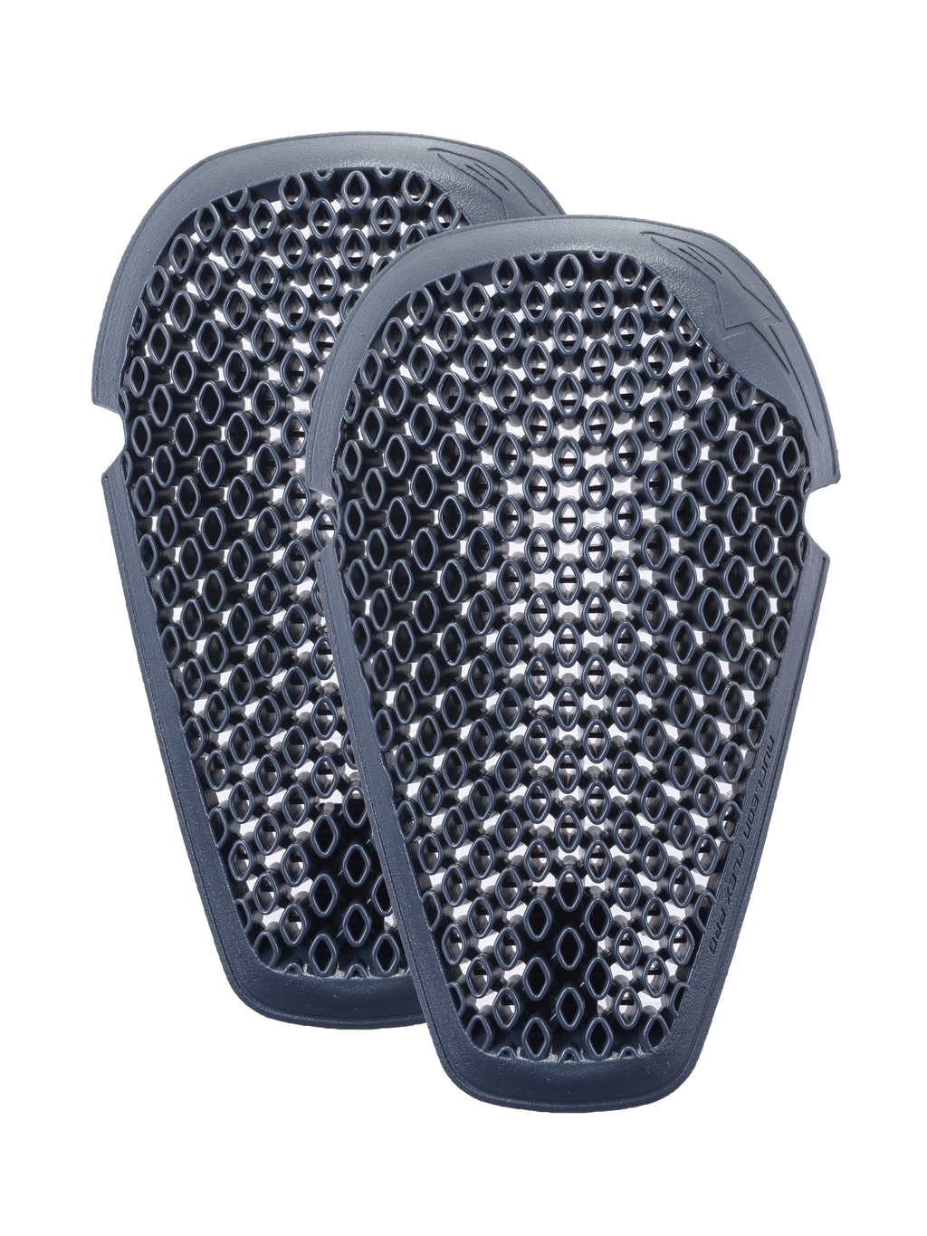 Alpinestars Nucleon Flex Pro Knee Protectors, cinza antracite, par de inserções de armadura ergonómica para motociclismo com uma estrutura de células abertas ventilada em favo de mel para fluxo de ar e proteção leve contra impactos