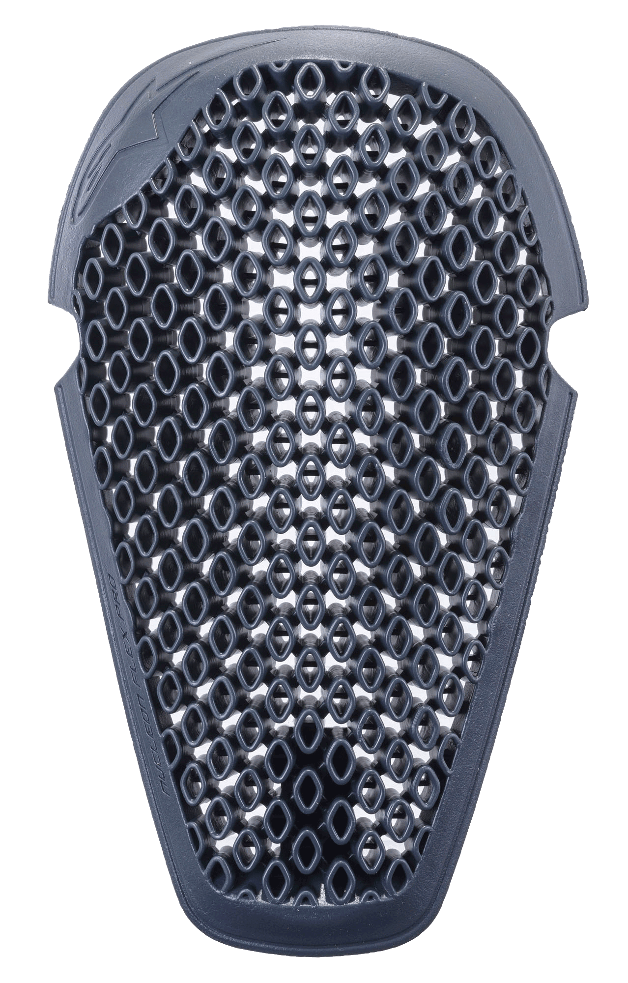Alpinestars Nucleon Flex Pro Knee Protector, Antracite, com um design de estrutura aberta em favo de mel ventilada, formato ergonómico para proteção contra impactos de motociclismo, construção leve e flexível