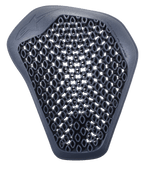 Alpinestars Nucleon Flex Pro Shoulder Protector, antracite, com um design de estrutura aberta altamente ventilada, construção ergonómica flexível e leve para proteção contra impactos em motociclismo