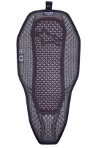 Alpinestars Nucleon Flex Proi Full Back Protector Insert, protetor de costas para motociclismo, Transparent Smoke Red, forro de malha 3D cinzento com núcleo vermelho visível, design híbrido altamente ventilado com botão de pressão para integração em casacos
