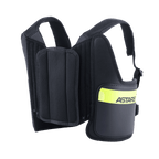 Alpinestars Bionic Rib Support, protetor de costelas para karting, preto e amarelo fluo, com marca ASTARS, alças de malha ajustáveis e construção acolchoada em várias camadas para um ajuste ergonómico.