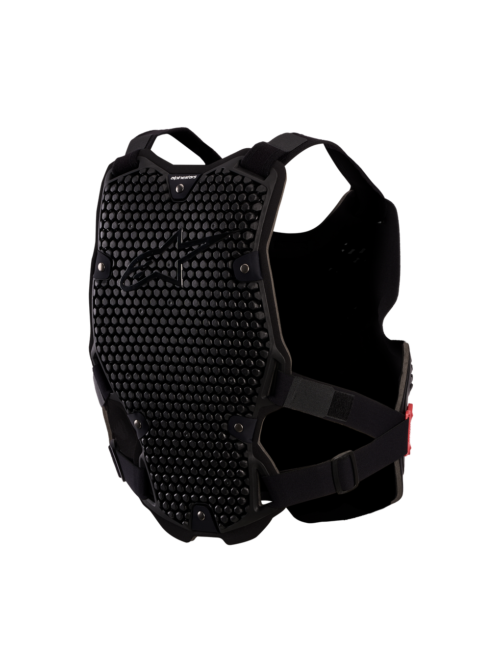 Peitoral Alpinestars Bionic Action V2, proteção de motocross preta para homem com painéis ventilados A-Morph e proteção CE