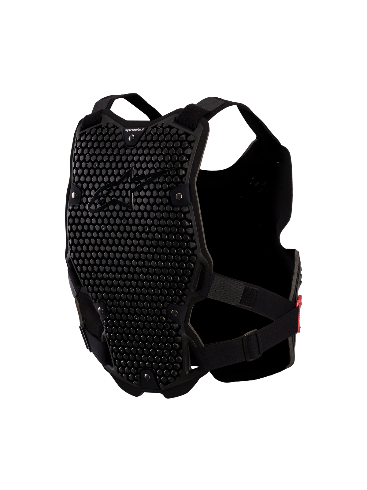 Peitoral Alpinestars Bionic Action V2, proteção de motocross preta para homem com painéis ventilados A-Morph e proteção CE