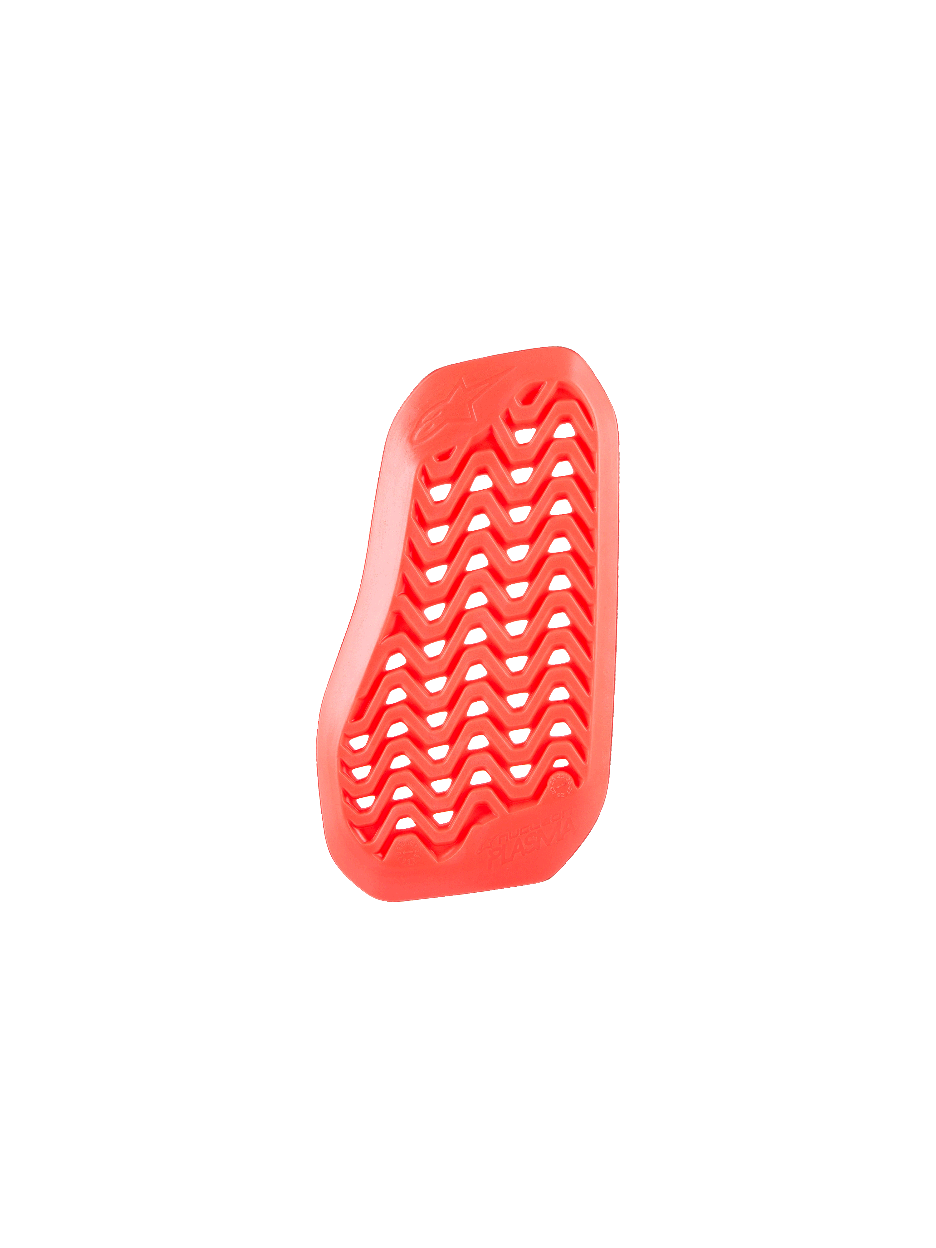 Alpinestars Nucleon Plasma Divided Chest Protector Insert, vermelho, design perfurado em zigue-zague para o máximo fluxo de ar, material de absorção de impacto de base biológica, leve e flexível, para equipamento de estrada de motociclismo