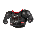 Alpinestars protetor de peito Bionic Action Kickstart jovem, proteção de motocross ventilada preta e vermelha com TPR.