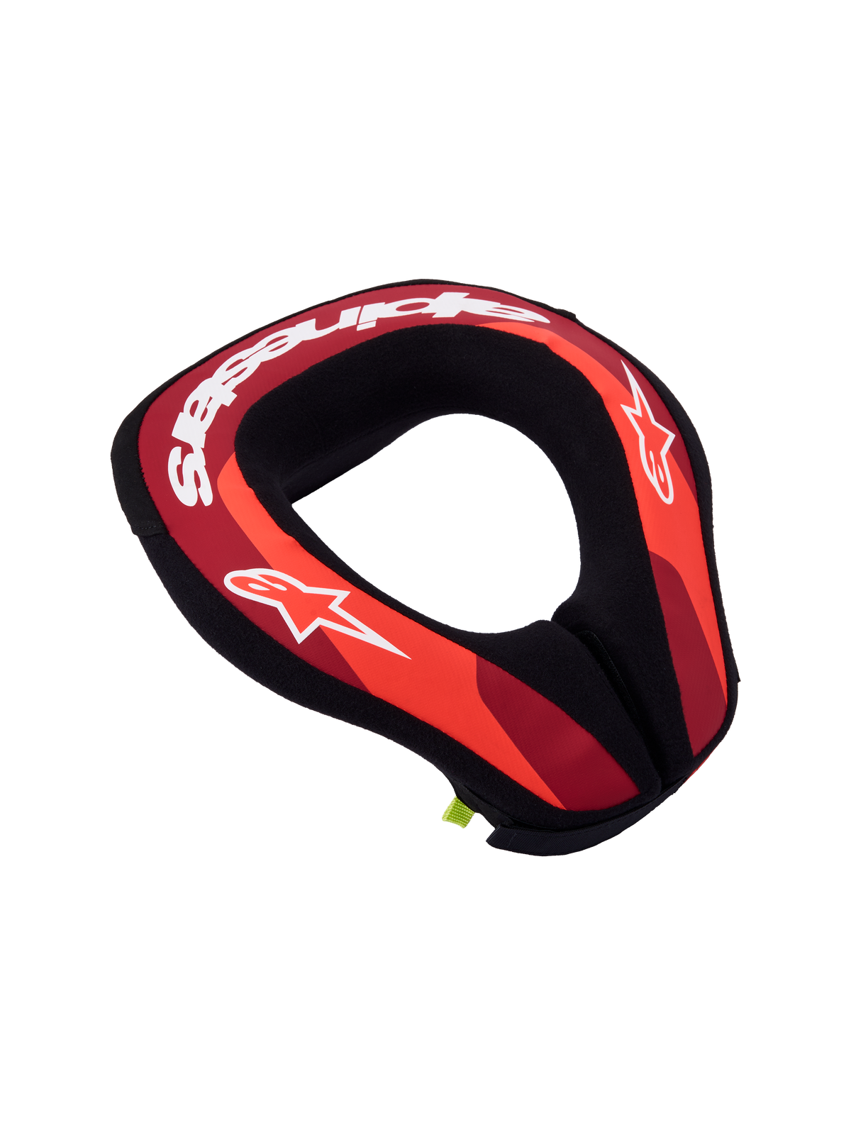 Alpinestars protetor de pescoço Sequence Jovem, proteção de motocross em vermelho e preto com logótipos brancos.