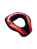 Alpinestars protetor de pescoço Sequence Jovem, proteção de motocross em vermelho e preto com logótipos brancos.
