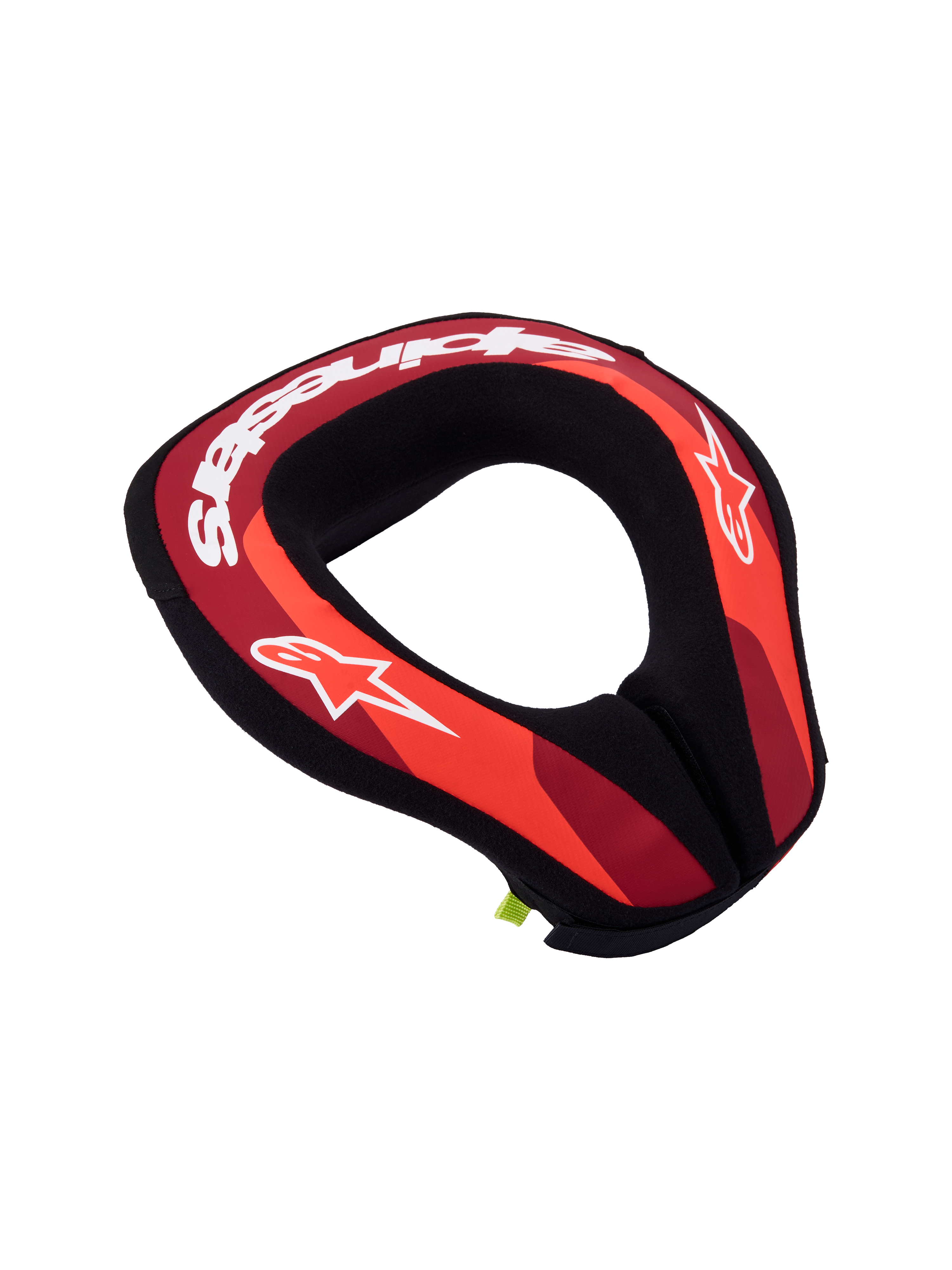 Alpinestars protetor de pescoço Sequence Jovem, proteção de motocross em vermelho e preto com logótipos brancos.