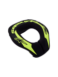 Alpinestars protetor de pescoço Sequence Jovem, suporte de motocross e karting, amarelo fluorescente e preto, ergonómico.