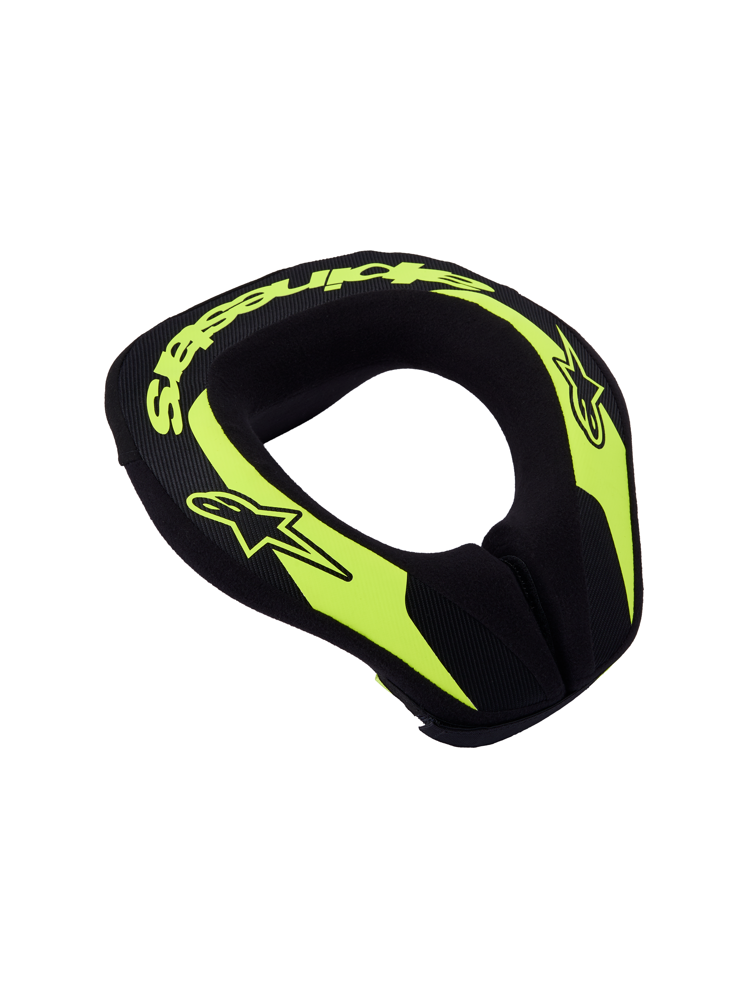 Alpinestars protetor de pescoço Sequence Jovem, suporte de motocross e karting, amarelo fluorescente e preto, ergonómico.