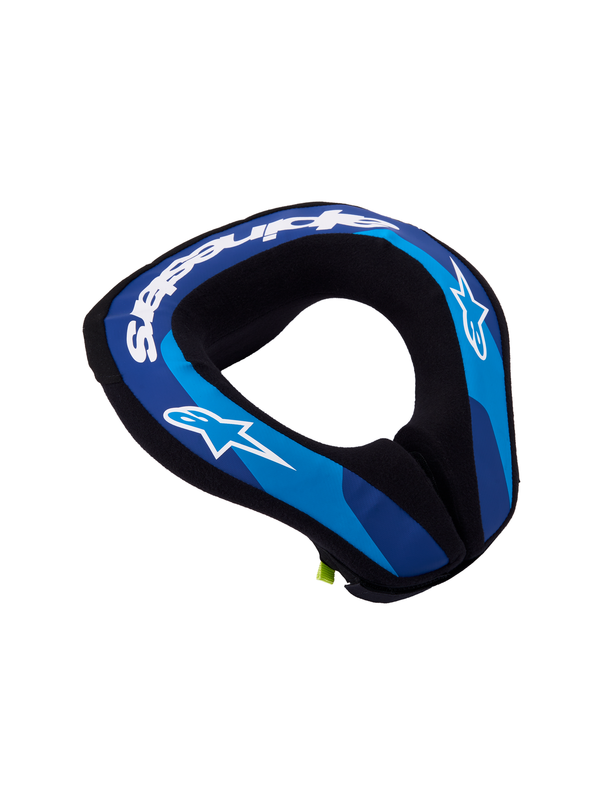 Alpinestars Sequence Jovem, protetor de pescoço para motocross, azul e branco, espuma de dupla densidade ergonómica.