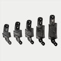 Alpinestars BNS Size Adapter Kit, acessório para suporte de pescoço, cinco componentes adaptadores de plástico preto em tamanhos graduados, design modular para ajuste com orifícios de montagem e logótipo texturizado, cor preta sólida