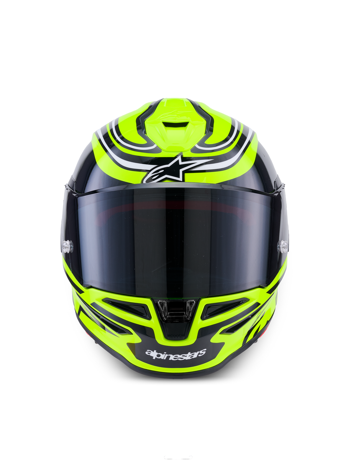 Alpinestars S-R7 Zeal Capacete ECE 22.06, capacete integral de moto para corrida, amarelo flúor, preto e branco, certificado ECE 22.06
