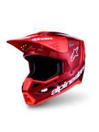 Alpinestars SM3 Radium ECE06, capacete de motocross vermelho e branco, calota termo-injetada e certificado ECE 2206