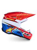 Alpinestars SM3 Falcon, capacete de motocross em vermelho e azul, proteção todo-o-terreno com homologação ECE 22.06.