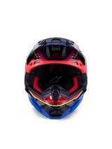 Capacete Supertech M10 Era ECE 22.06 Blue Red Yellow Fluo Glossy