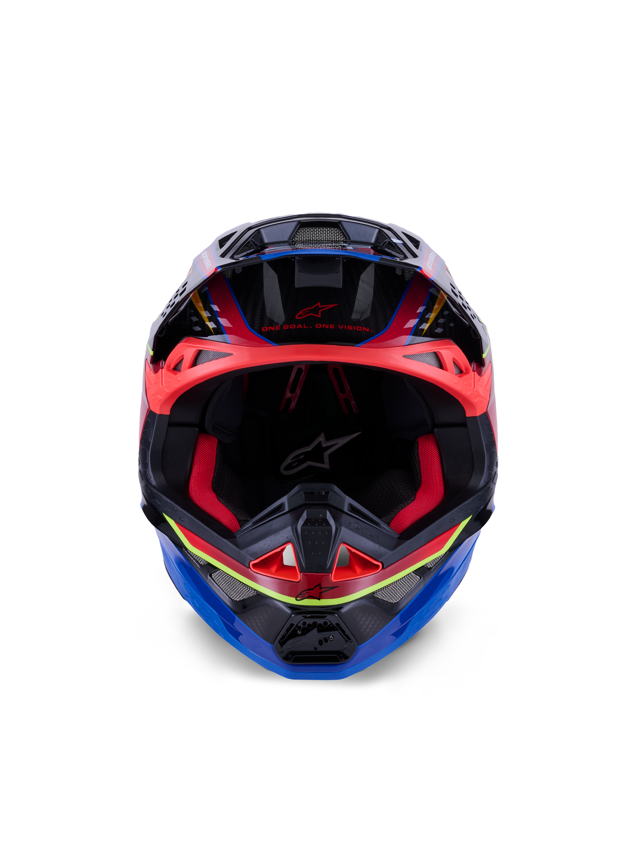 Capacete Supertech M10 Era ECE 22.06 Blue Red Yellow Fluo Glossy