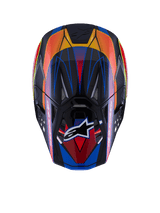 Capacete Supertech M10 Era ECE 22.06 Blue Red Yellow Fluo Glossy