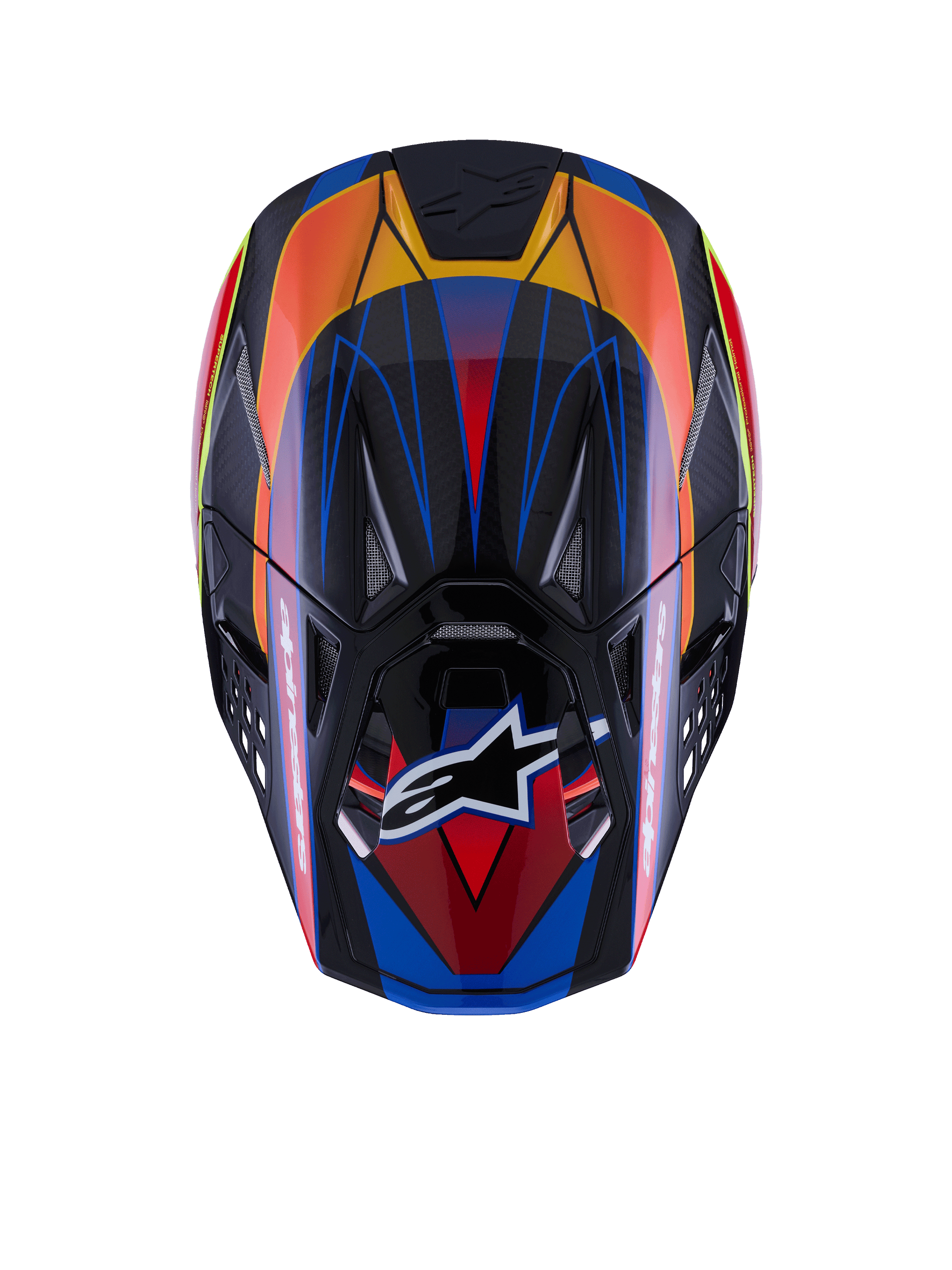 Capacete Supertech M10 Era ECE 22.06 Blue Red Yellow Fluo Glossy