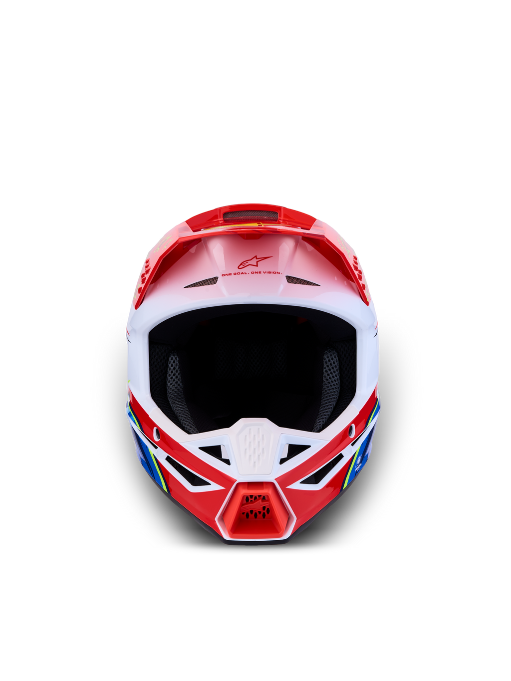 Alpinestars SM3 Falcon Jovem, capacete de motocross vermelho e branco, certificado ECE 2206, para todo-o-terreno.