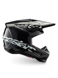 Alpinestars S-M5 Corp, capacete de motocross cinzento escuro brilhante, certificado ECE, calota leve.