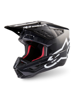 Alpinestars S-M5 Corp, capacete de motocross em cinzento escuro brilhante e branco, certificado ECE 22.06.