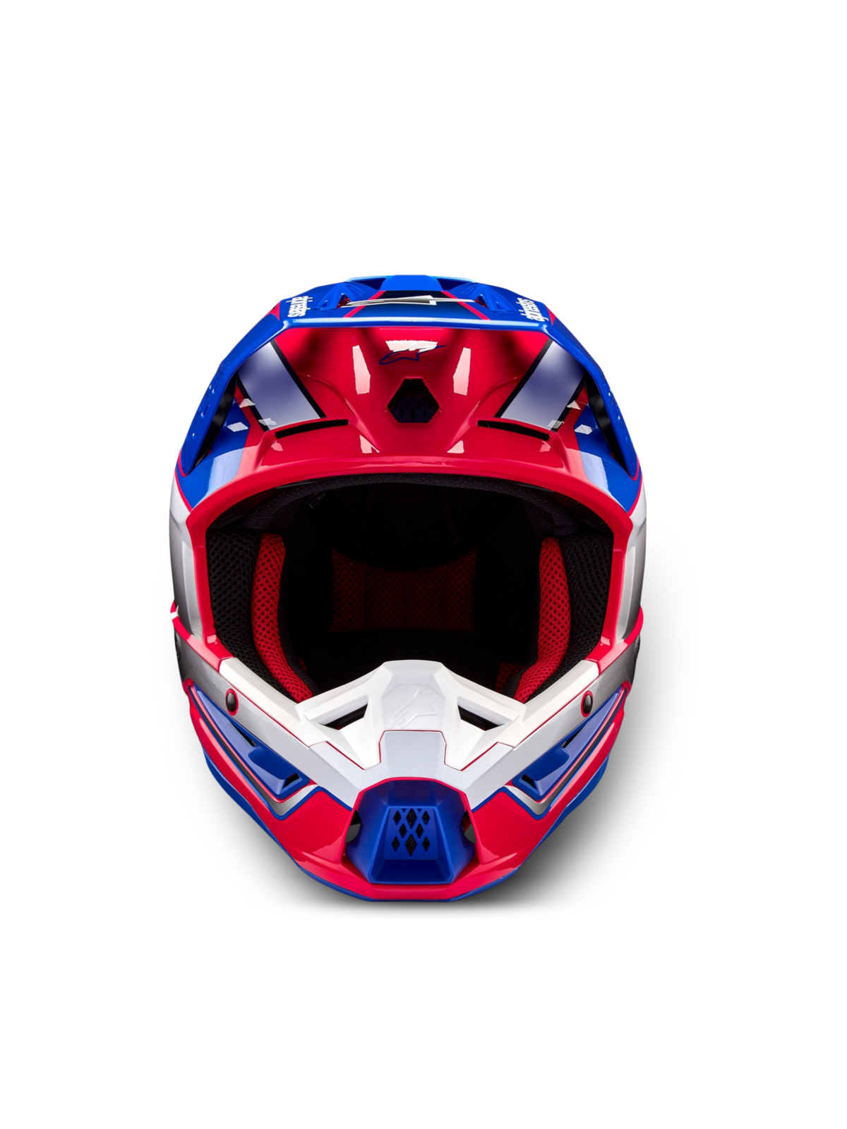 Alpinestars S-M5 Sail, capacete de motocross, branco, rosa diva e azul esmalte, unissexo, certificado ECE 22.06.