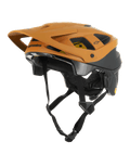 Capacete Alpinestars Vector Tech Zeal, capacete de BTT, laranja e preto com logótipo Mips amarelo, com uma viseira frontal grande, múltiplas aberturas de ventilação e correia de queixo ajustável, concebido para proteção em trilhos fora de estrada